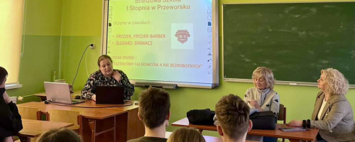 Spotkanie ósmoklasistów z przedstawicielami Szkoły Zawodowej