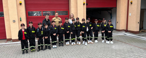 Wizyta Dziecięcej Drużyny Pożarniczej w Komenda Powiatowa Państwowej Straży Pożarnej w Przeworsku